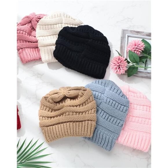 Women\'s 9 Pieces Slouchy Winter Hats Knit Beanie Hats Warm Skull Caps